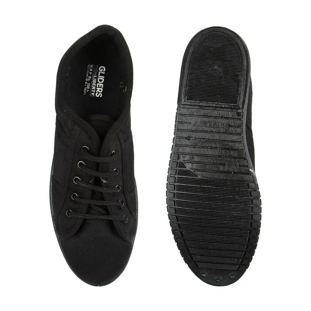 Gliders Black Casual Lace Up Shoes For Men JUMPER-E By Liberty