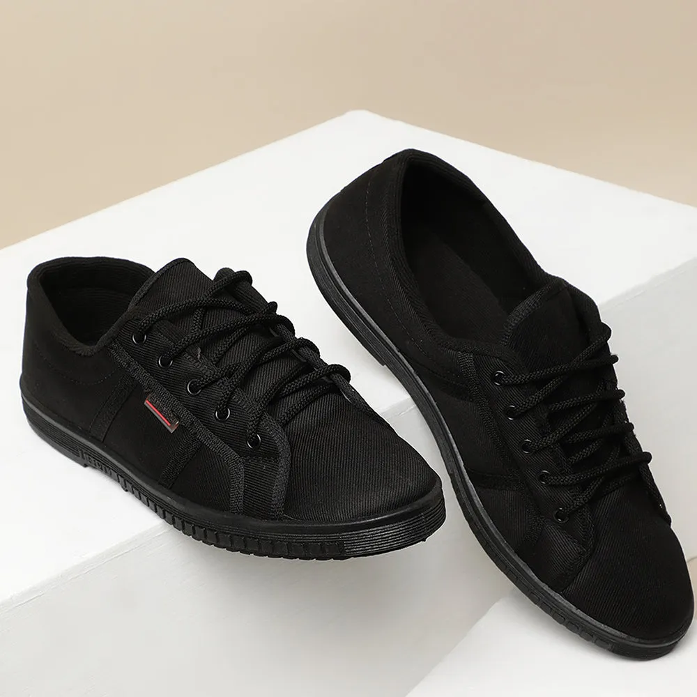 Gliders Black Casual Lace Up Shoes For Men JUMPER-E By Liberty