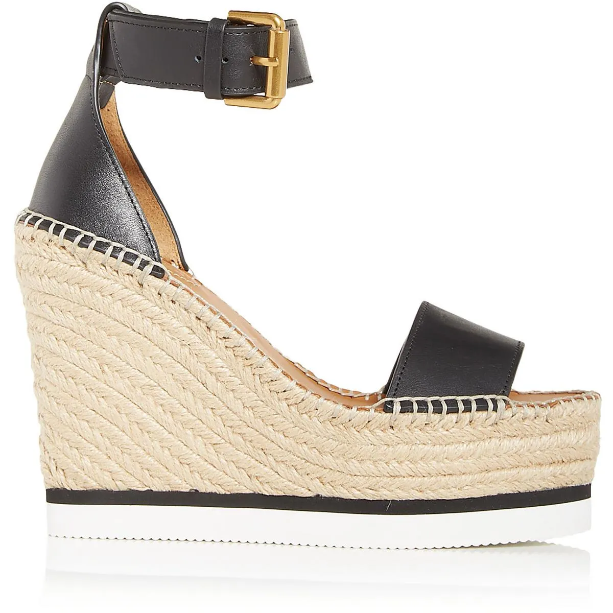 Glyn Womens Suede Ankle Strap Wedge Sandals