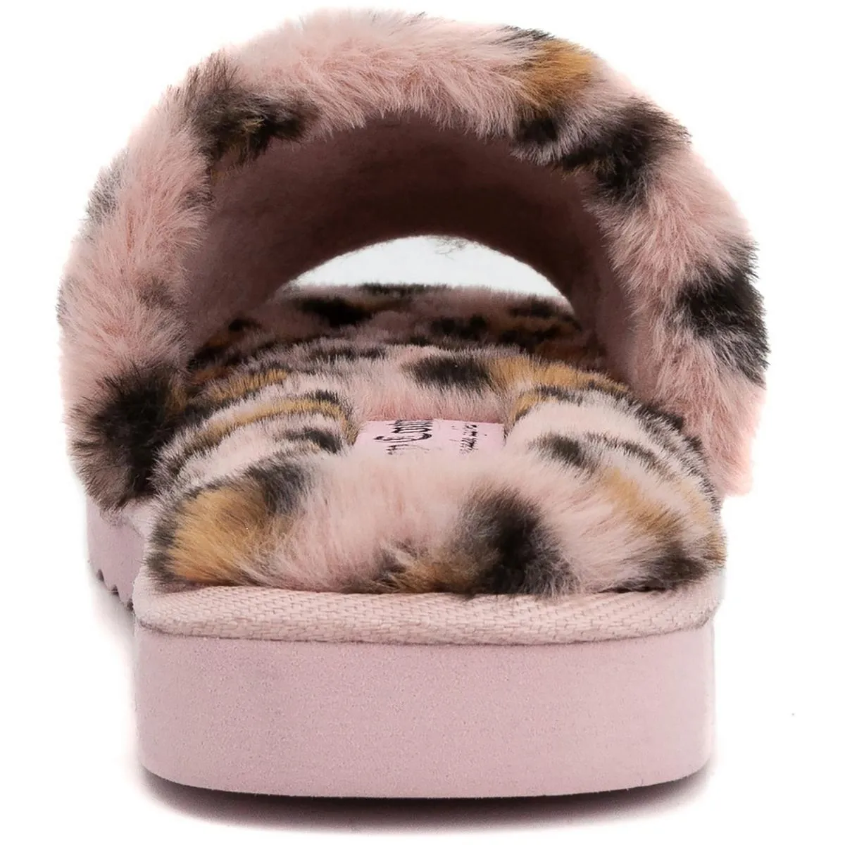 Halo Womens Rhinestone Comfy Slide Slippers