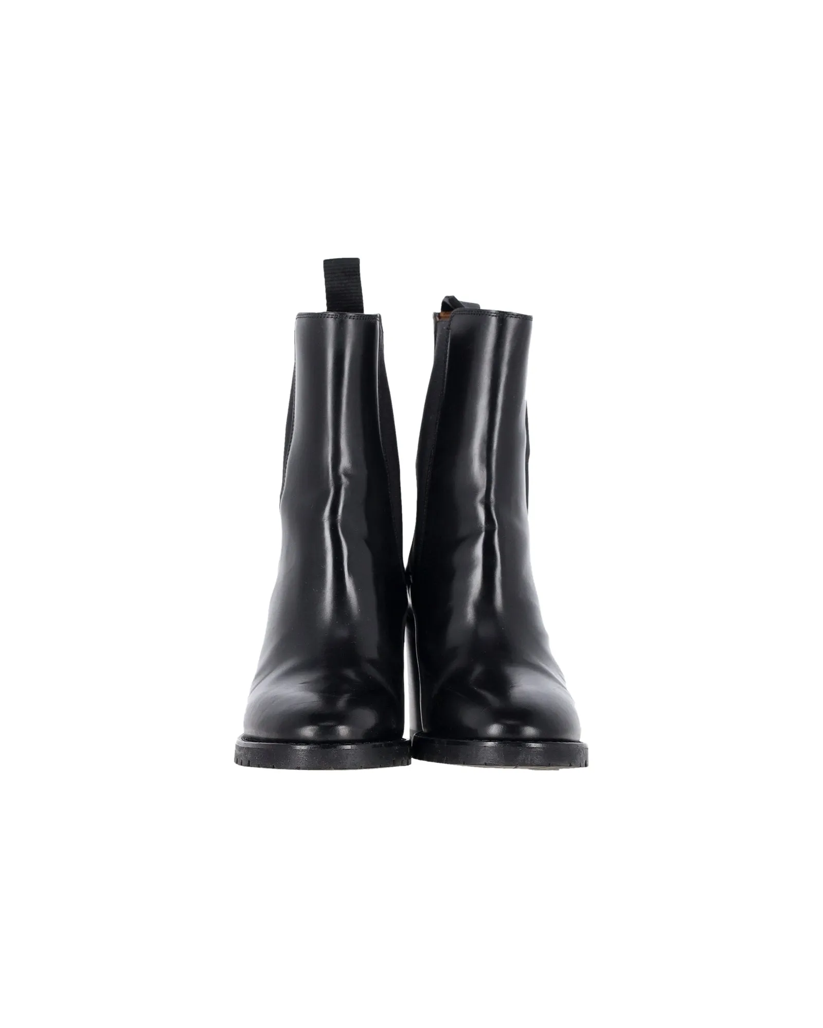 Isabel Marant Deline Ankle Boots in Black Leather