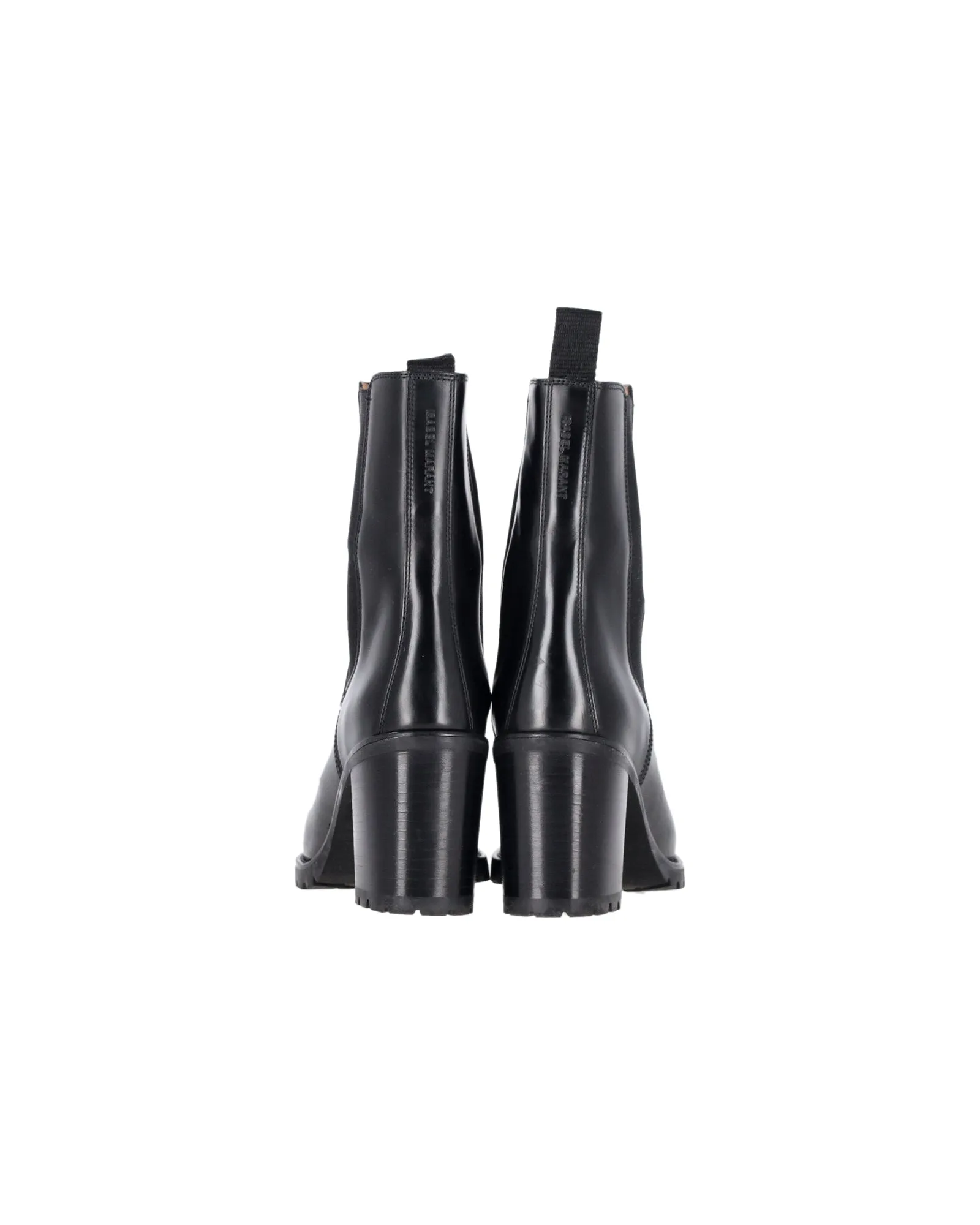 Isabel Marant Deline Ankle Boots in Black Leather