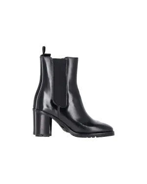 Isabel Marant Deline Ankle Boots in Black Leather