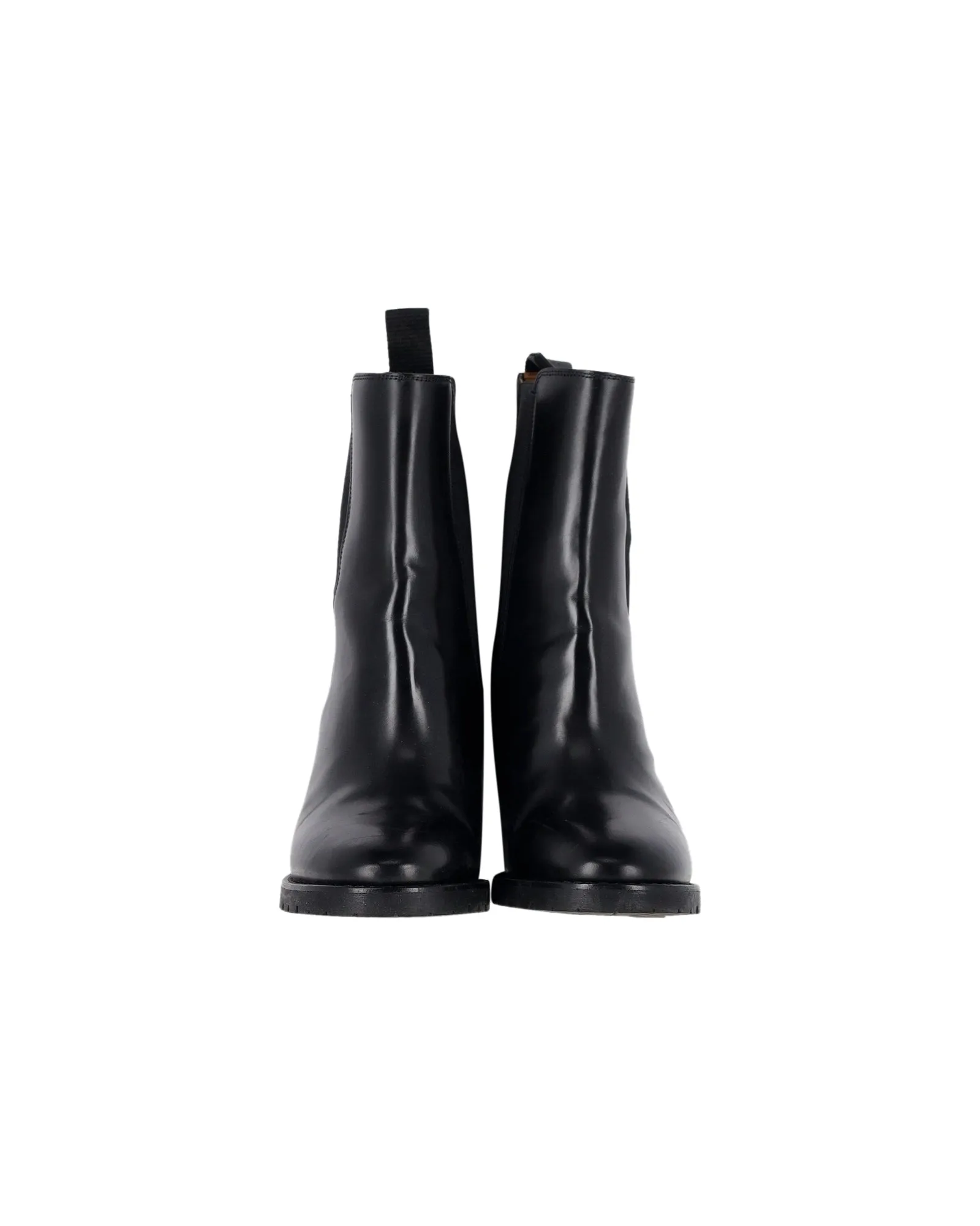 Isabel Marant Deline Ankle Boots in Black Leather