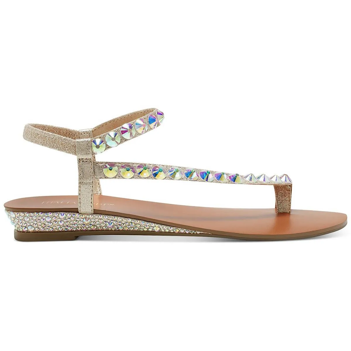 Izabel Womens Open Toe Slip On Wedge Sandals