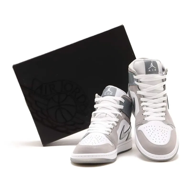 Jordan 1 Mid SE White Medium Grey Cool Grey