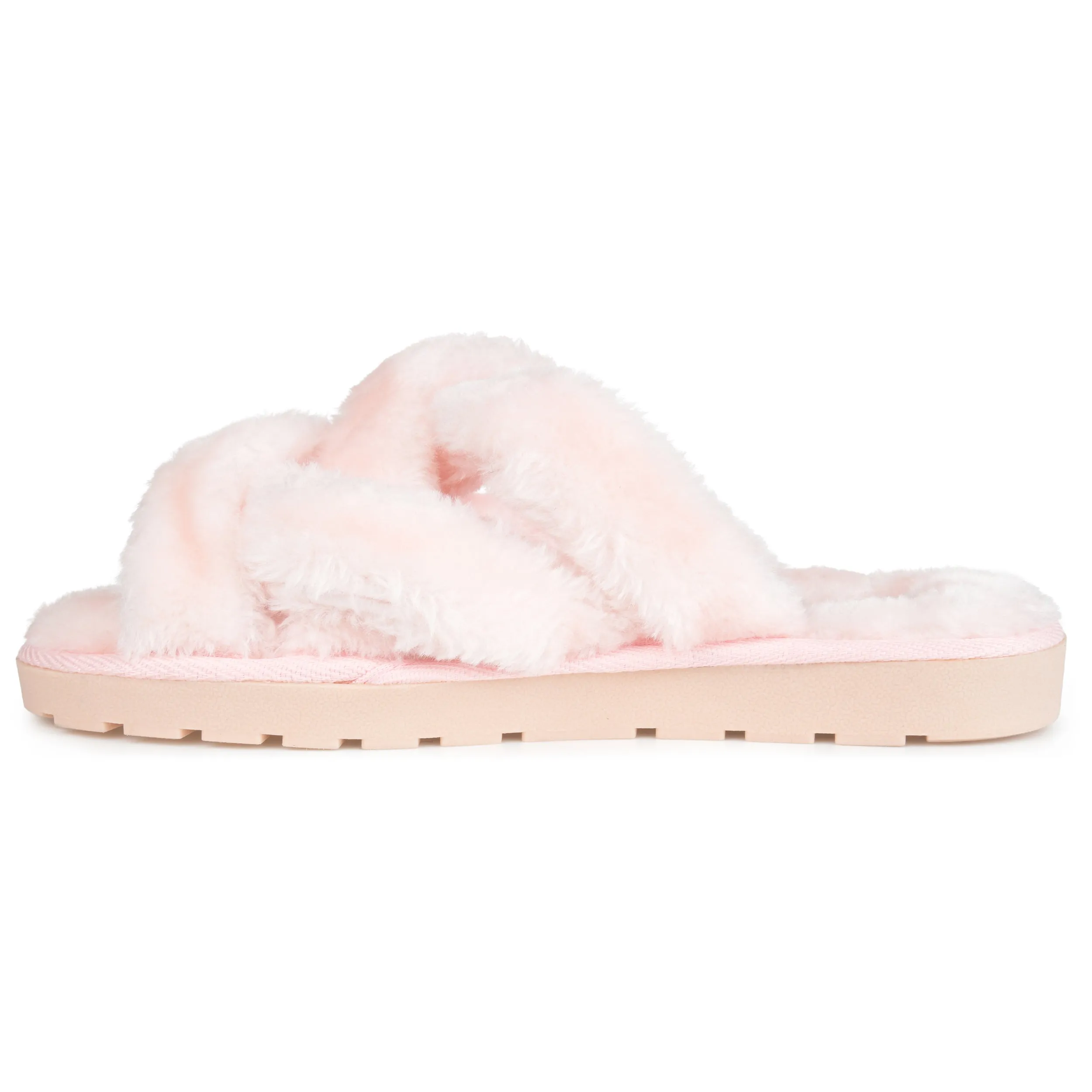Journee Collection Women's Faux Fur Quiet Slipper