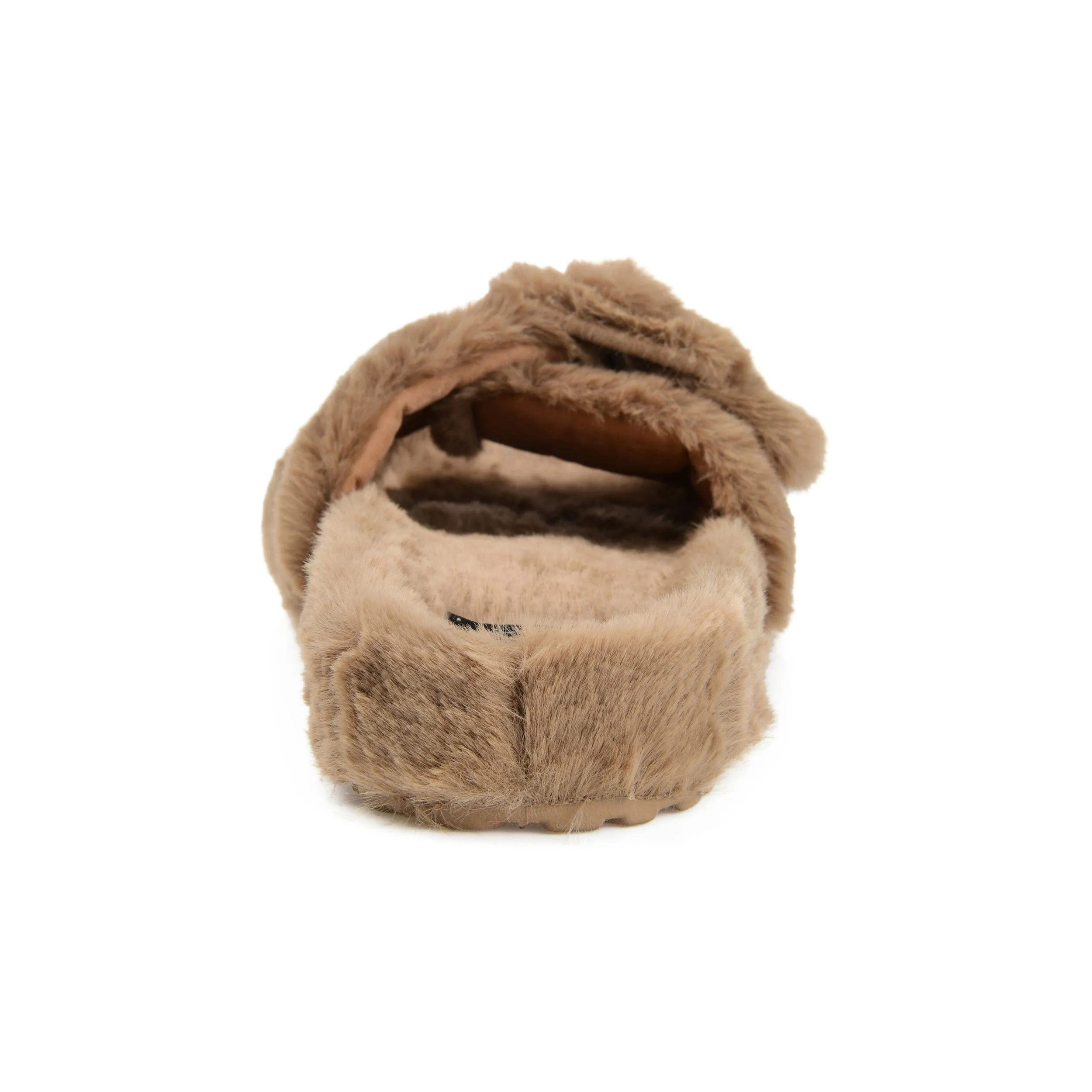 Journee Collection Women's Faux Fur Shadow Slipper