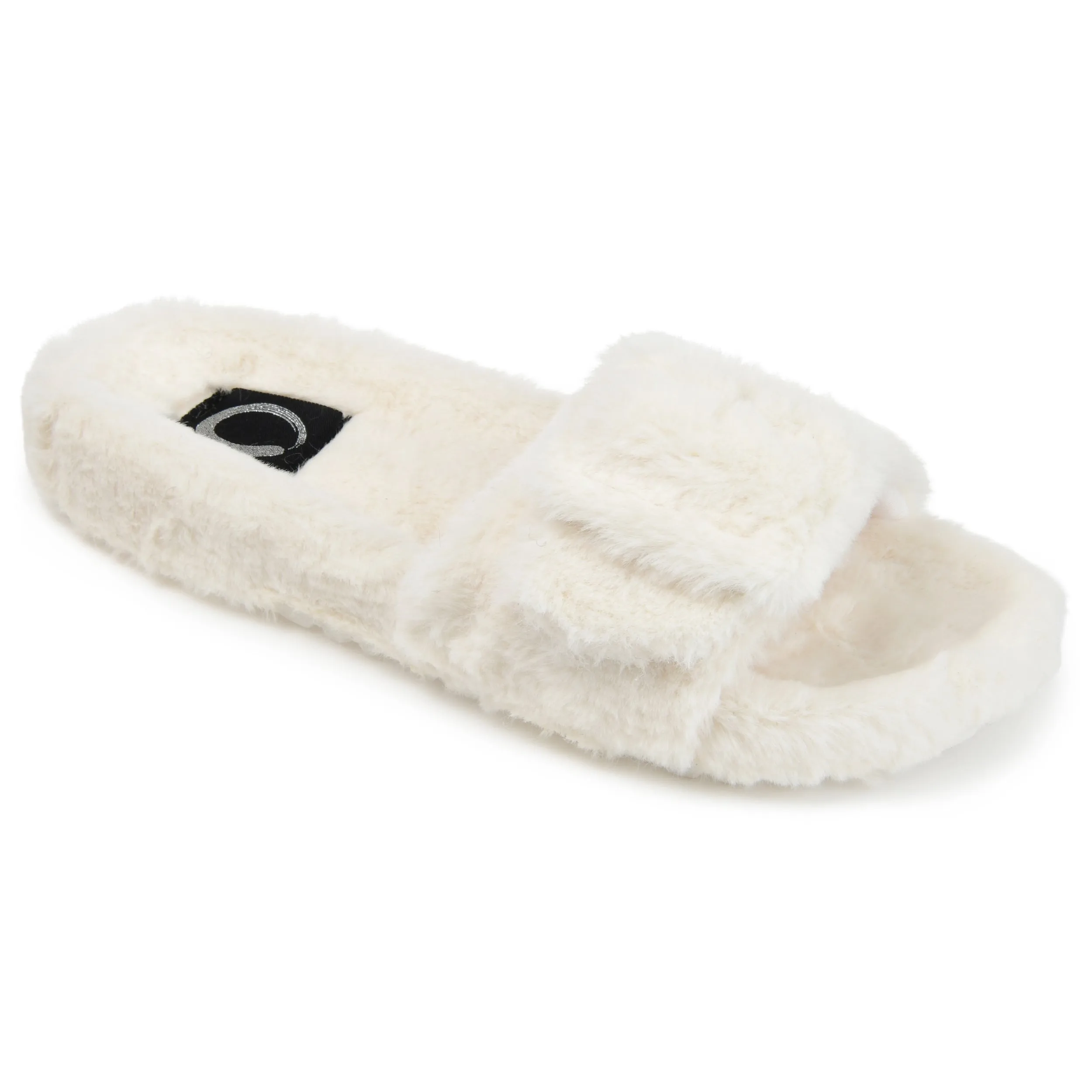 Journee Collection Women's Faux Fur Shadow Slipper