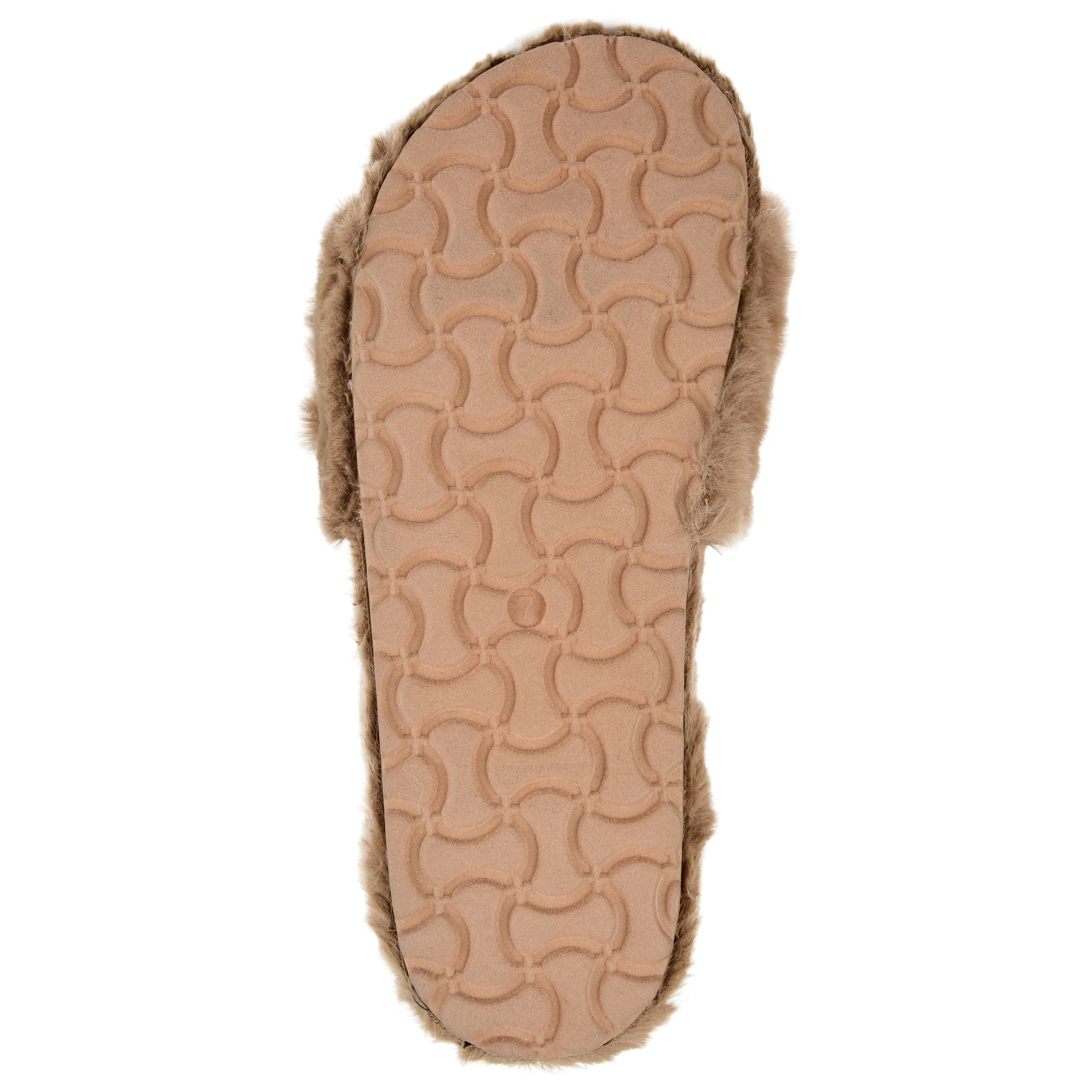 Journee Collection Women's Faux Fur Shadow Slipper