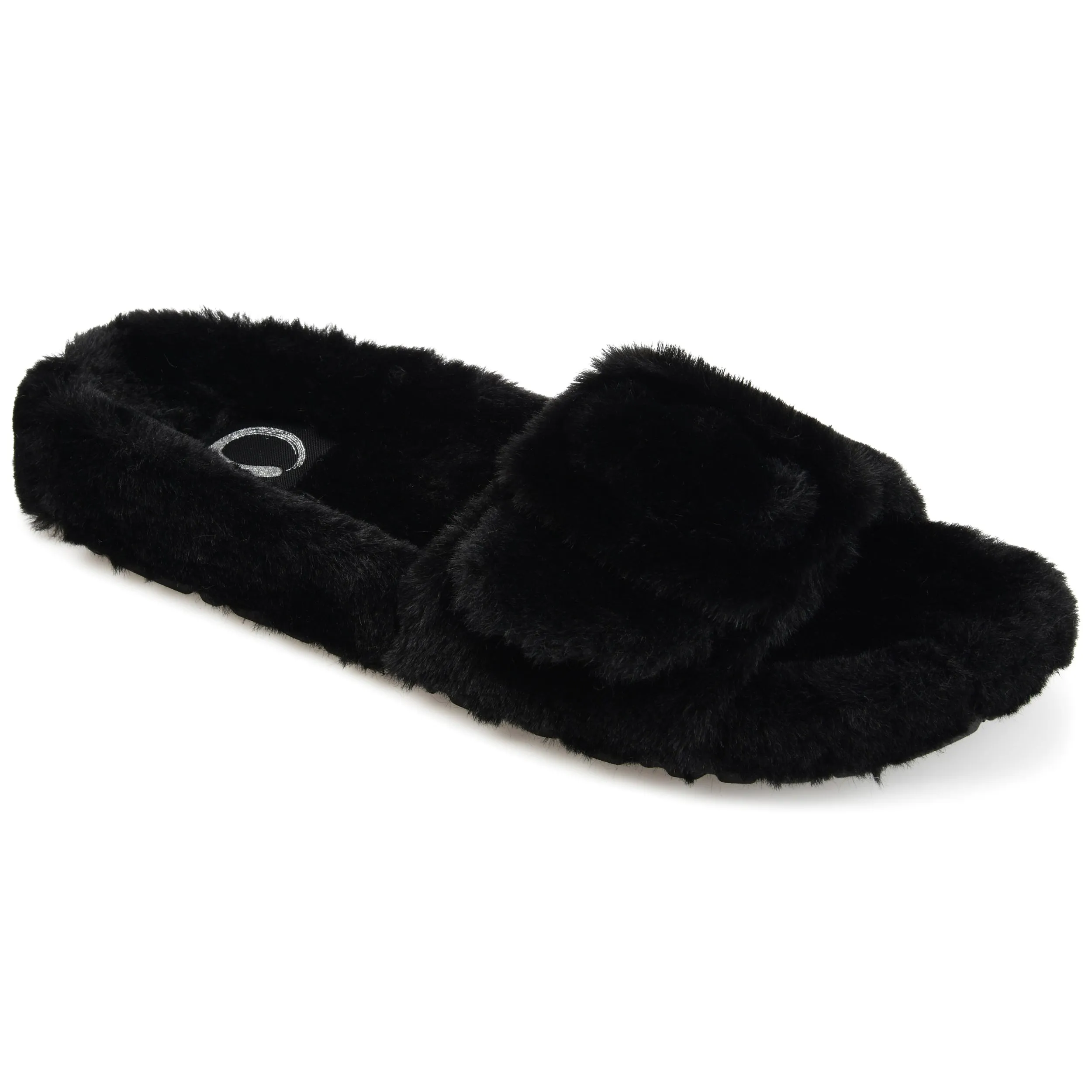 Journee Collection Women's Faux Fur Shadow Slipper