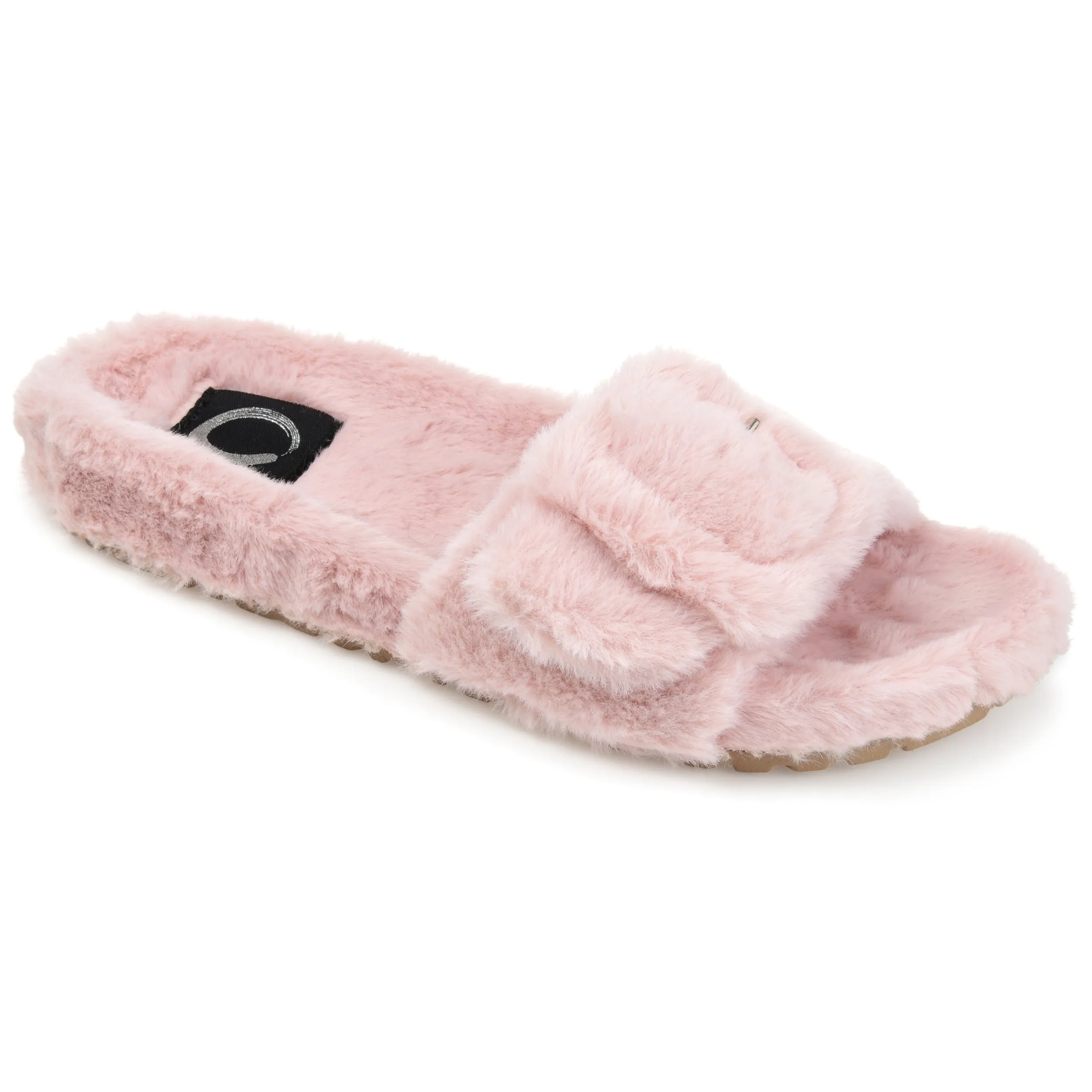 Journee Collection Women's Faux Fur Shadow Slipper