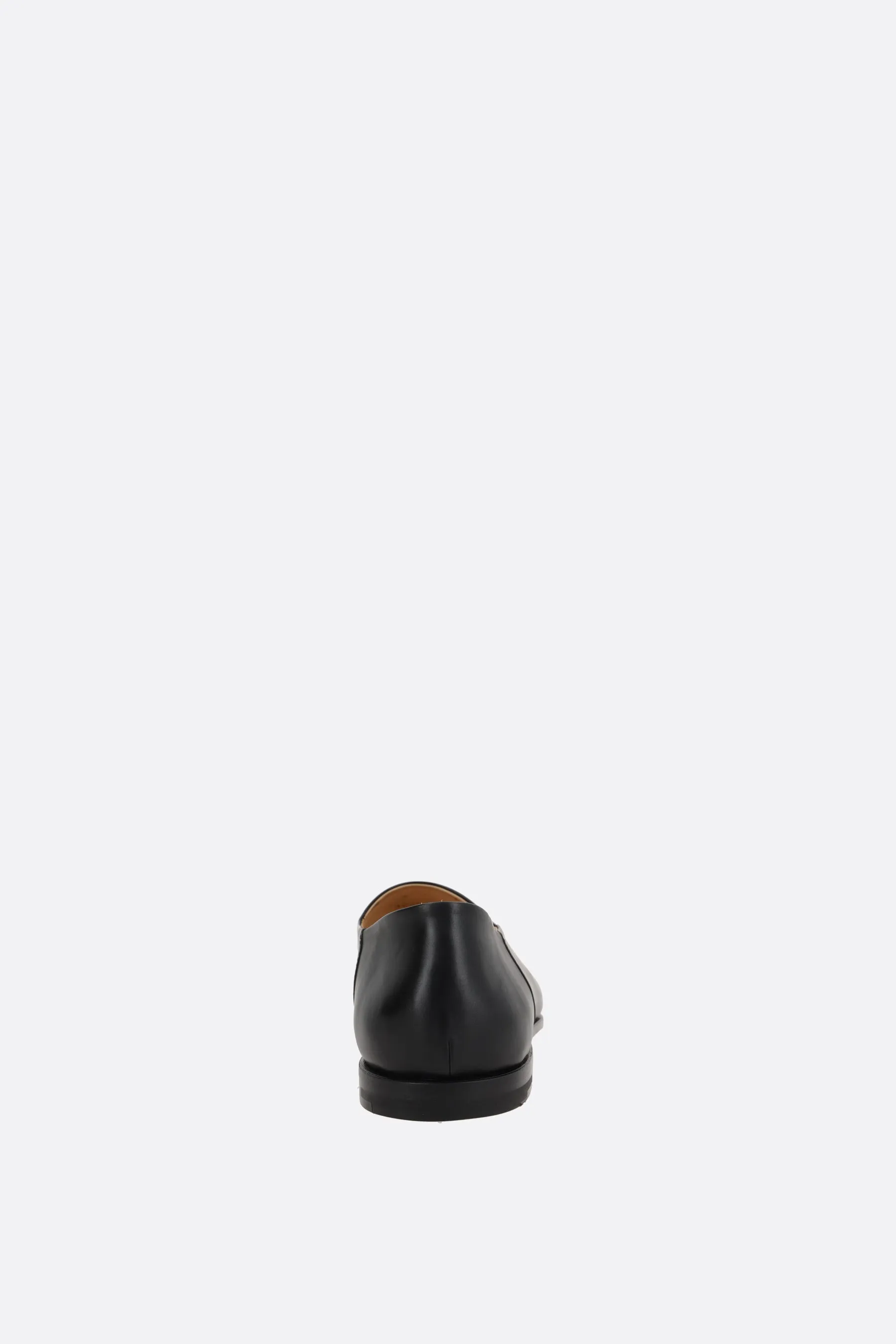 Land slippers in smooth leather