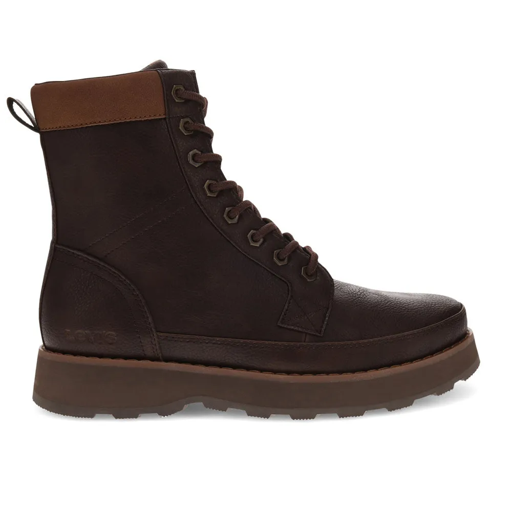 Levi's Mens Greyson SH Vegan Leather Lace Up Rugged Casual Boot