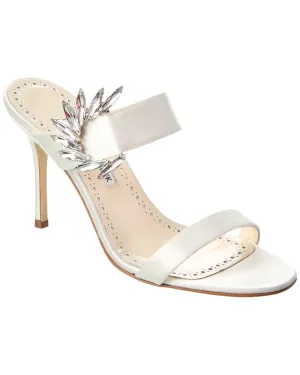 Manolo Blahnik Chivela 90 Satin Sandal