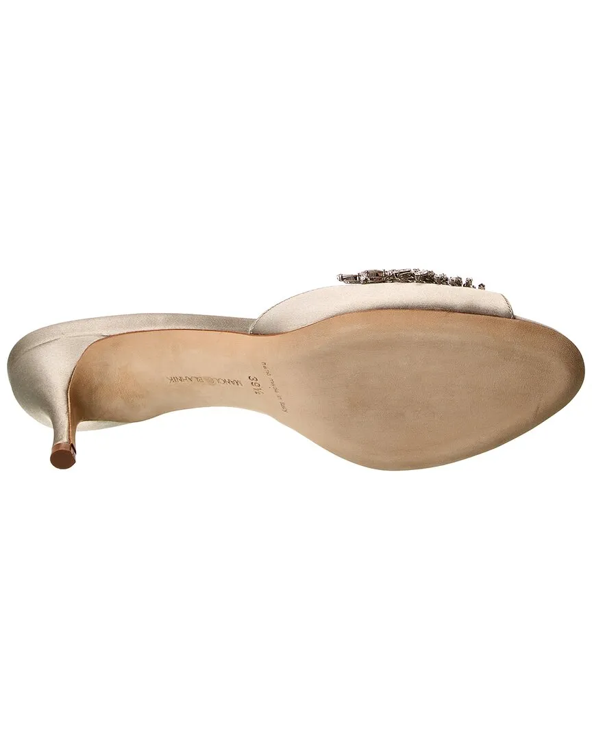 Manolo Blahnik Lumada 50 Satin Mule