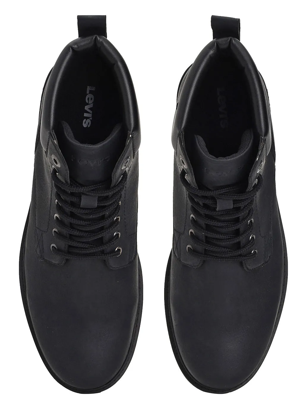 Men's Black Solid Boots