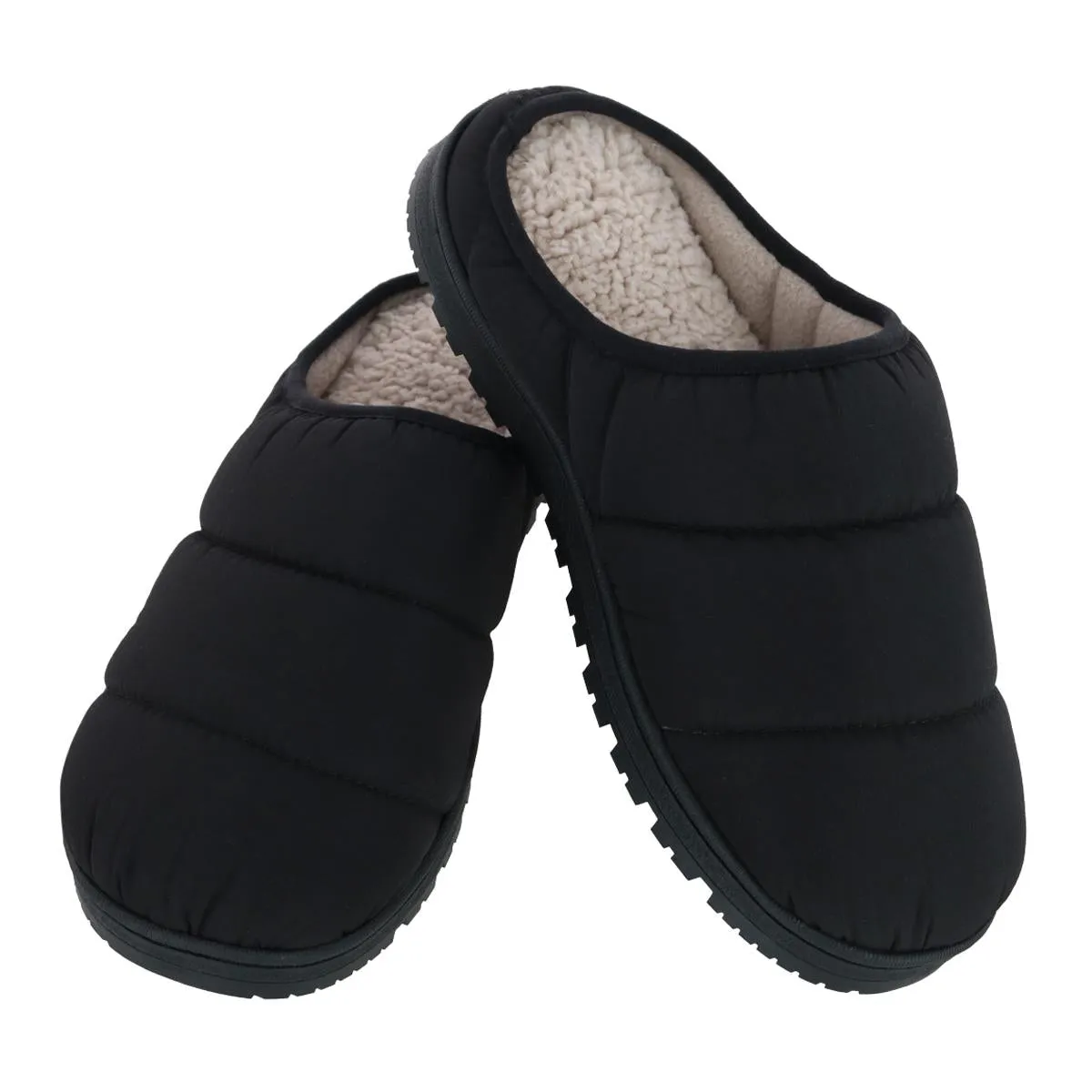 Men's Crinkled Tech Puffer Hoodback Slipper