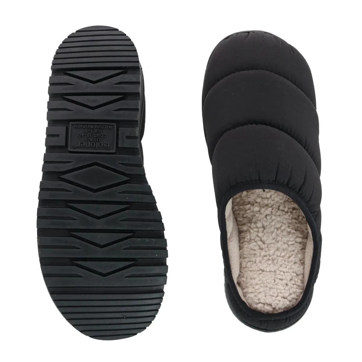 Men's Crinkled Tech Puffer Hoodback Slipper