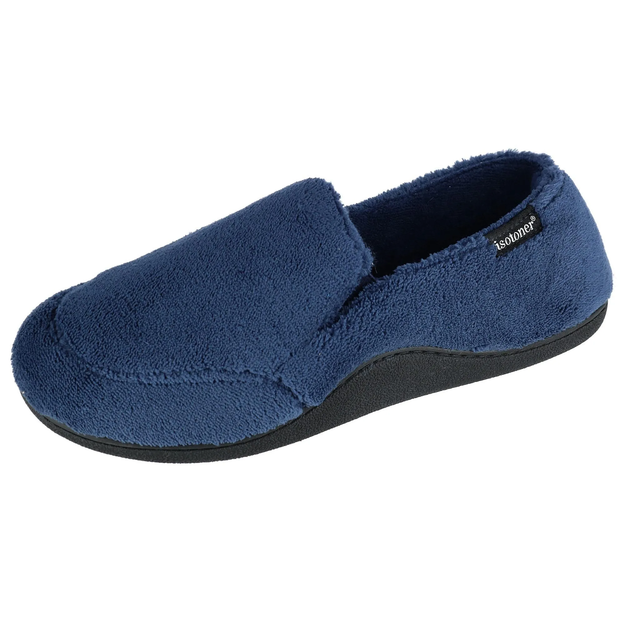 Men's Microterry Memory Foam Indoor/Outdoor Slip-On Slippers