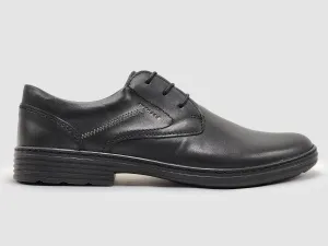 Men's Oxford Leather Dress Shoes In Black