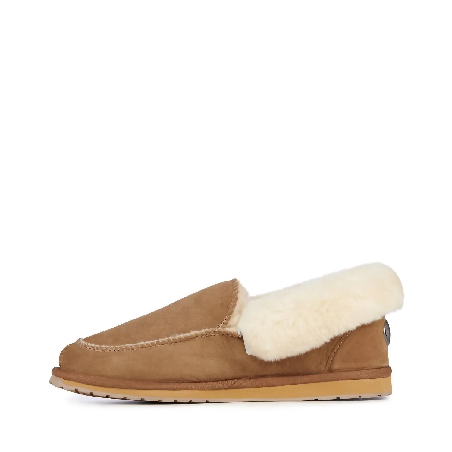 Men's Platinum Murray Fold Down Slipper In Chestnut