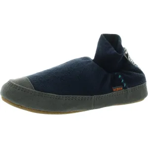 Mens Stretch Faux Fur Bootie Slippers