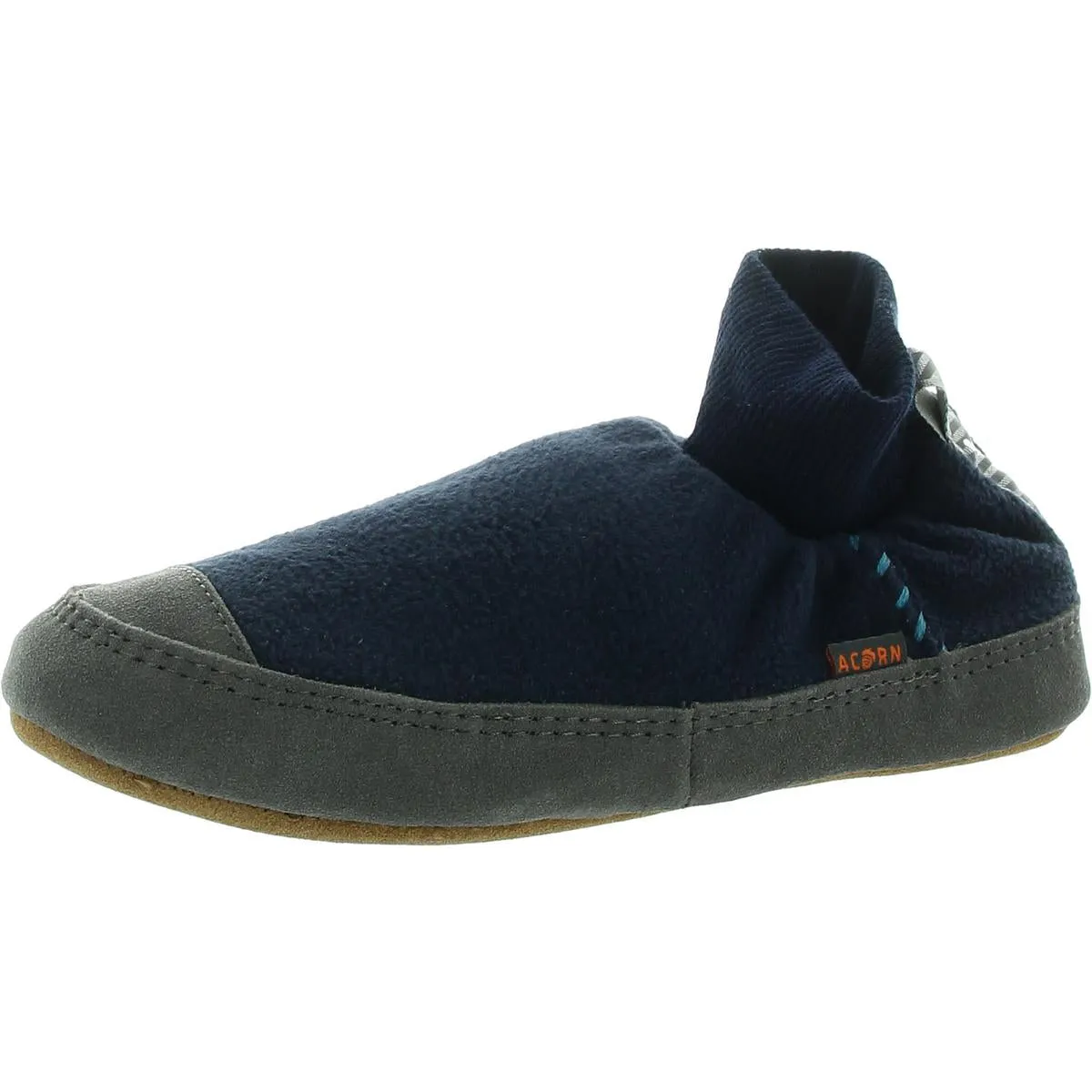 Mens Stretch Faux Fur Bootie Slippers