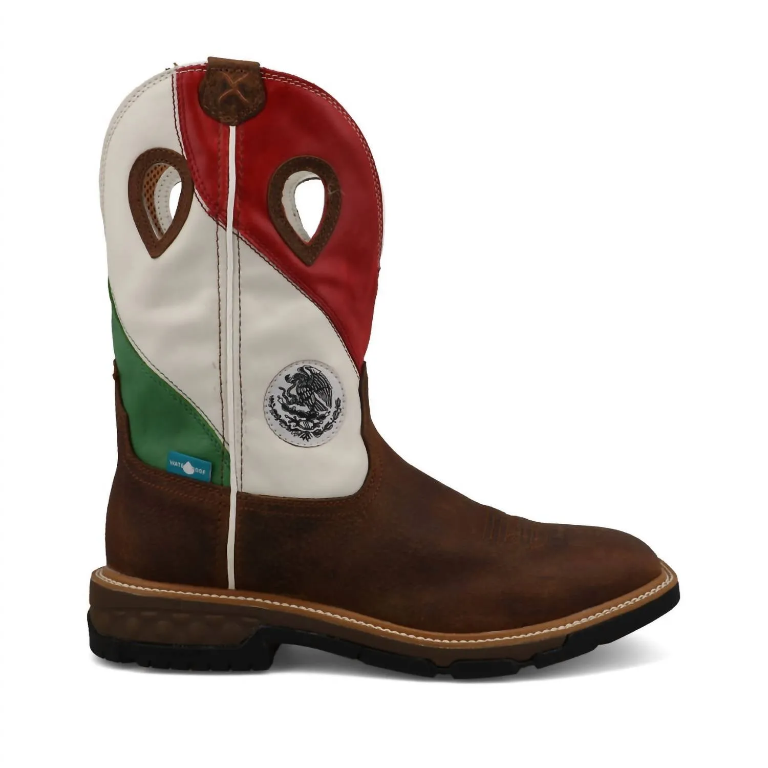 Men's Western Work Boots - Medium In Brown
