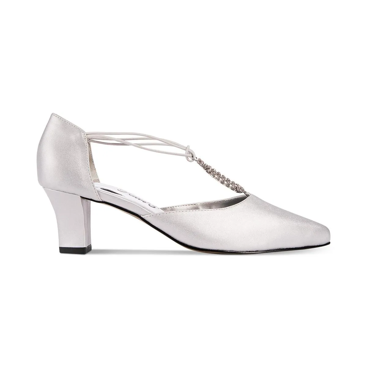 Moonlight Womens Satin Double D'Orsay Evening Sandals