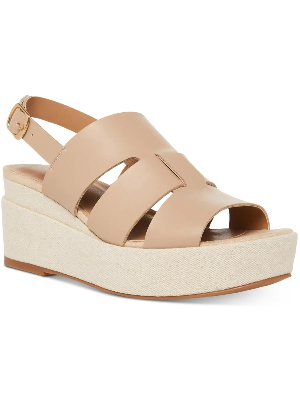 Nadi Womens Leather Caged Slingback Sandals