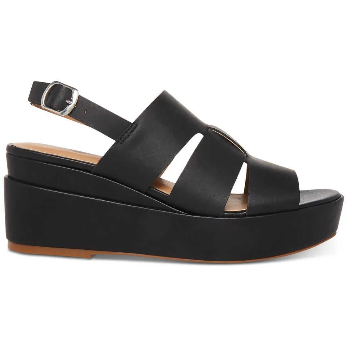 Nadi Womens Leather Caged Slingback Sandals