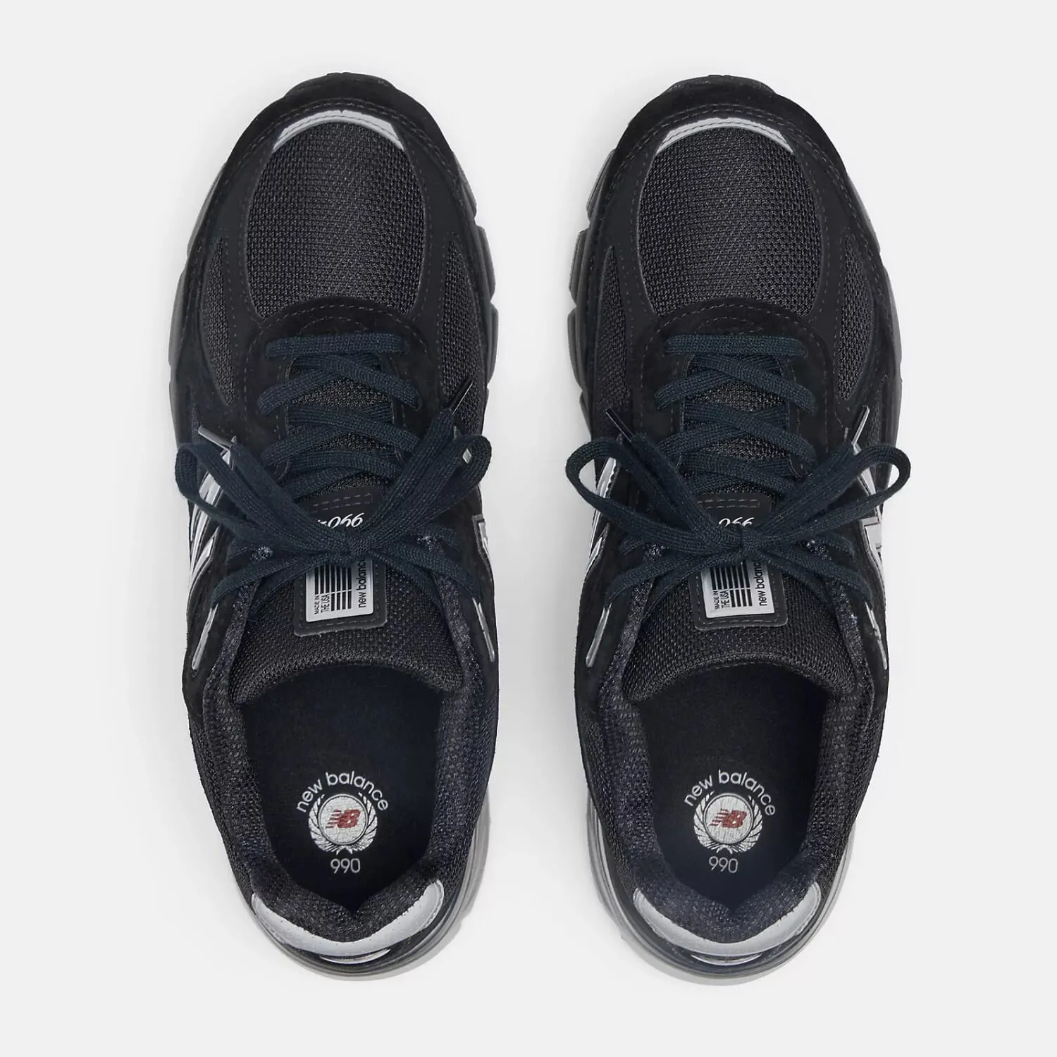 New Balance 990 V4 Black/Silver  U990BL4 Men's