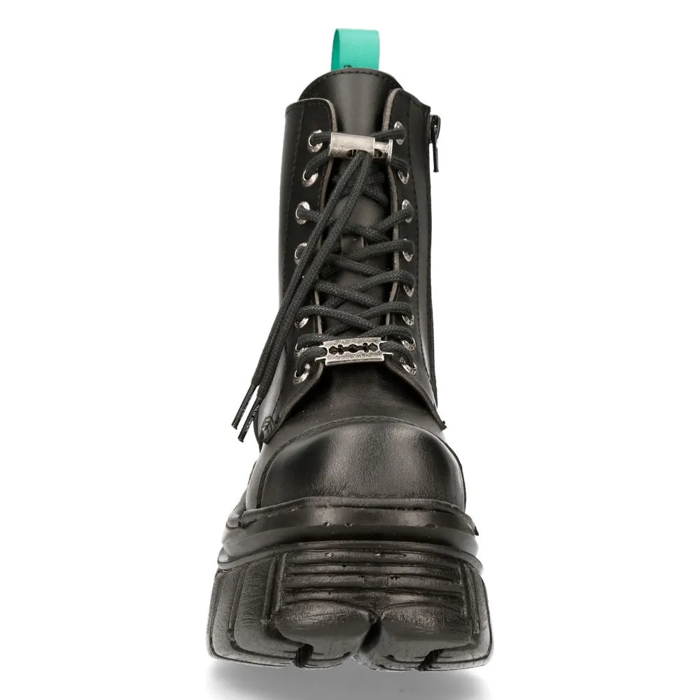 Newmili083 Vegan Boots Leather Platform Shoes