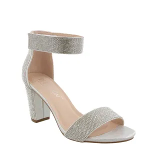 Nicky Silver Shimmer Velcro Strap Heel