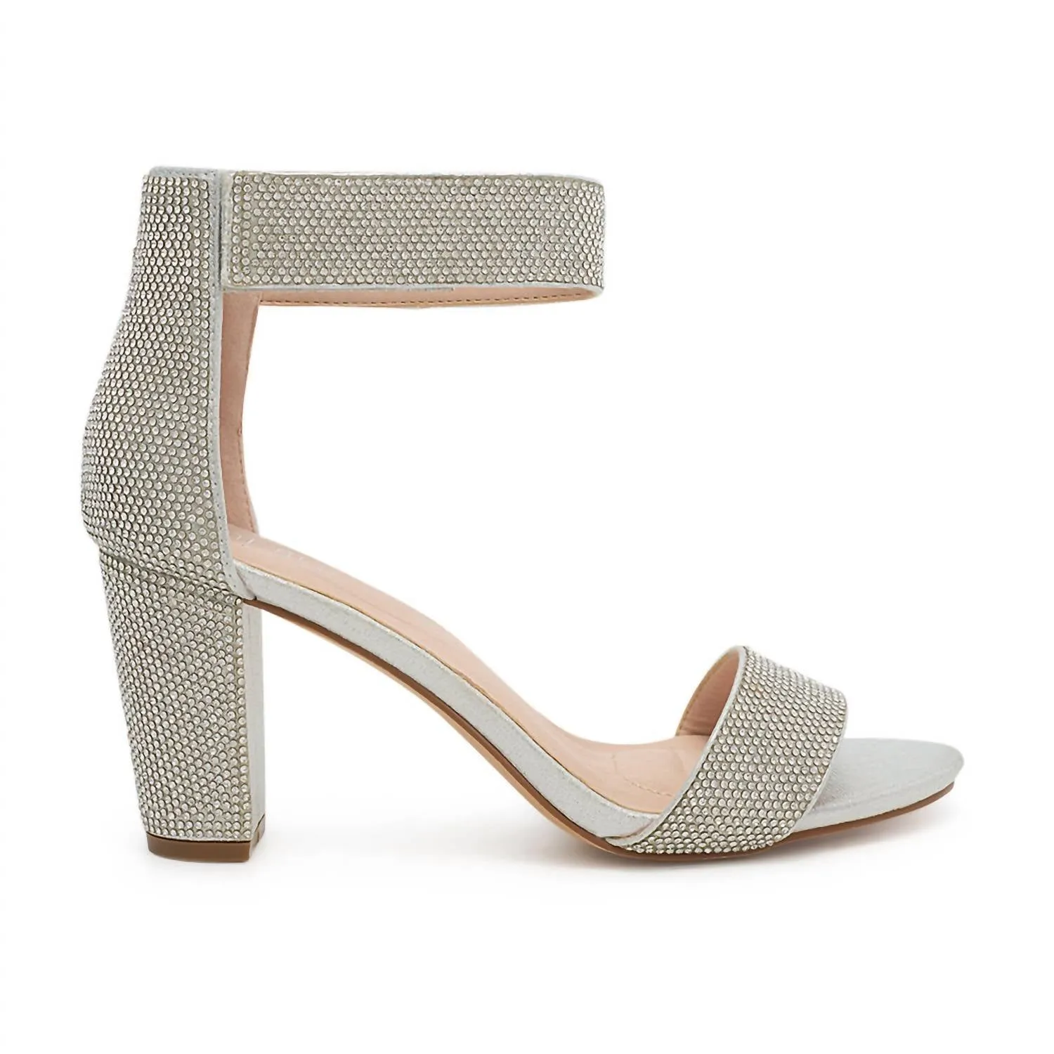 Nicky Silver Shimmer Velcro Strap Heel