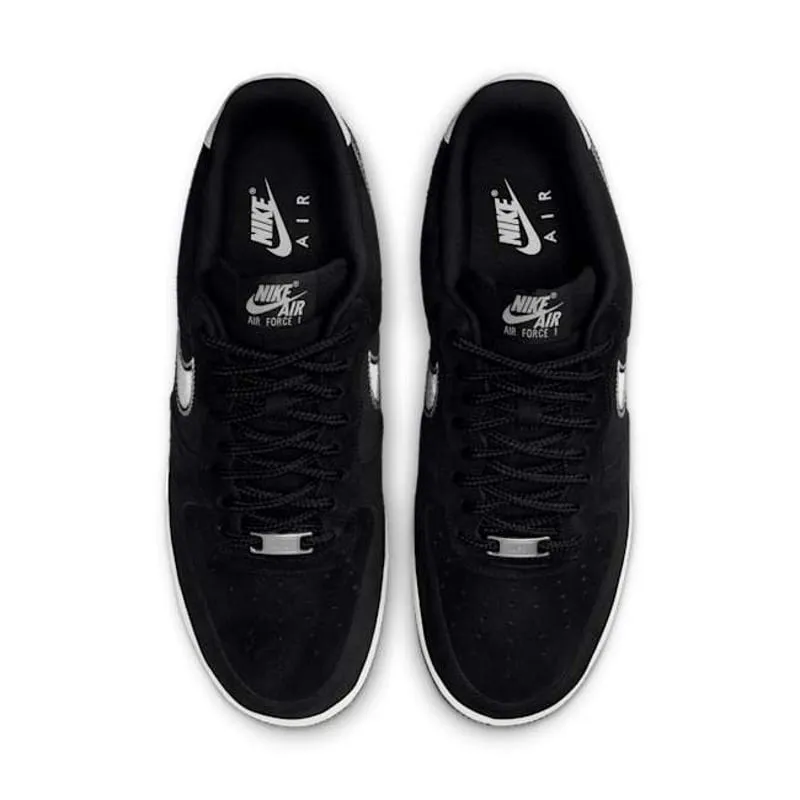 Nike Air Force 1 Low '07 LV8 Black Sail Embroidered Swoosh
