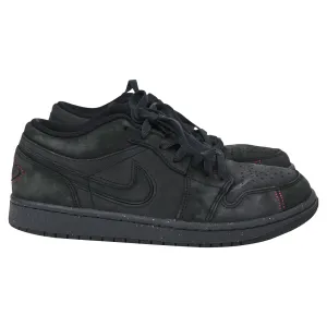 Nike Air Jordan 1 Low SE Craft Sneakers in Black Leather