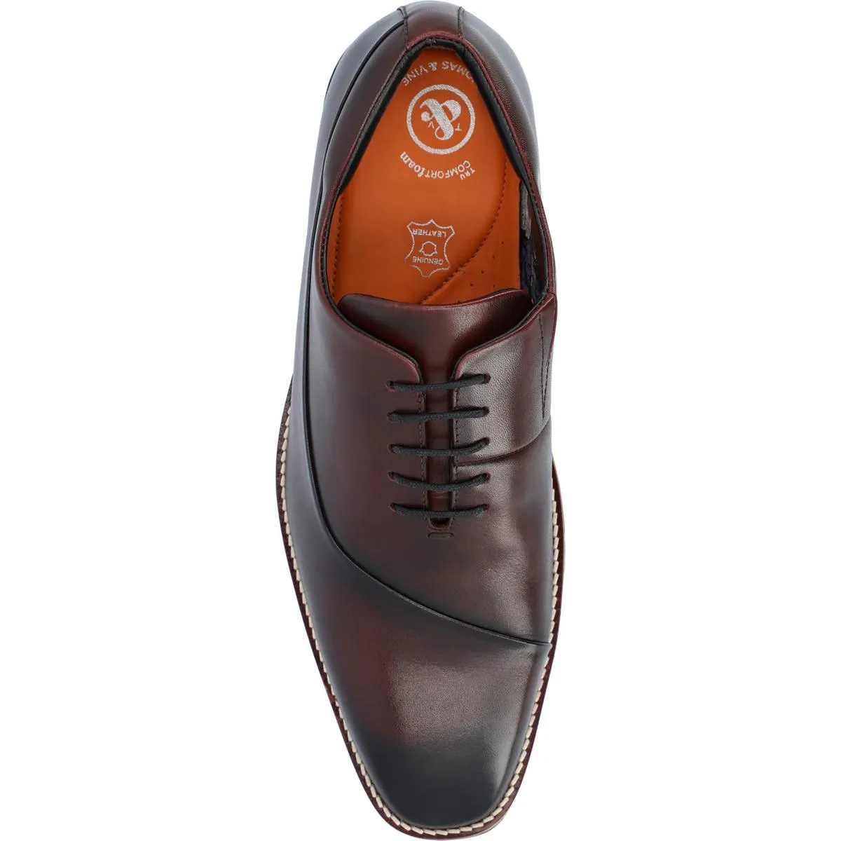 Odin Mens Leather Lace-Up Oxfords