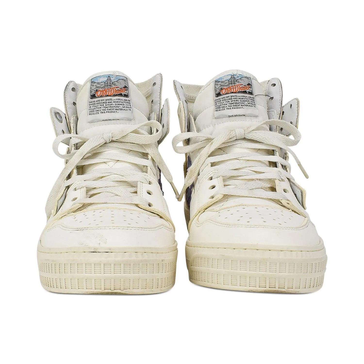 Off-White High-Top Sneakers - Men's 41