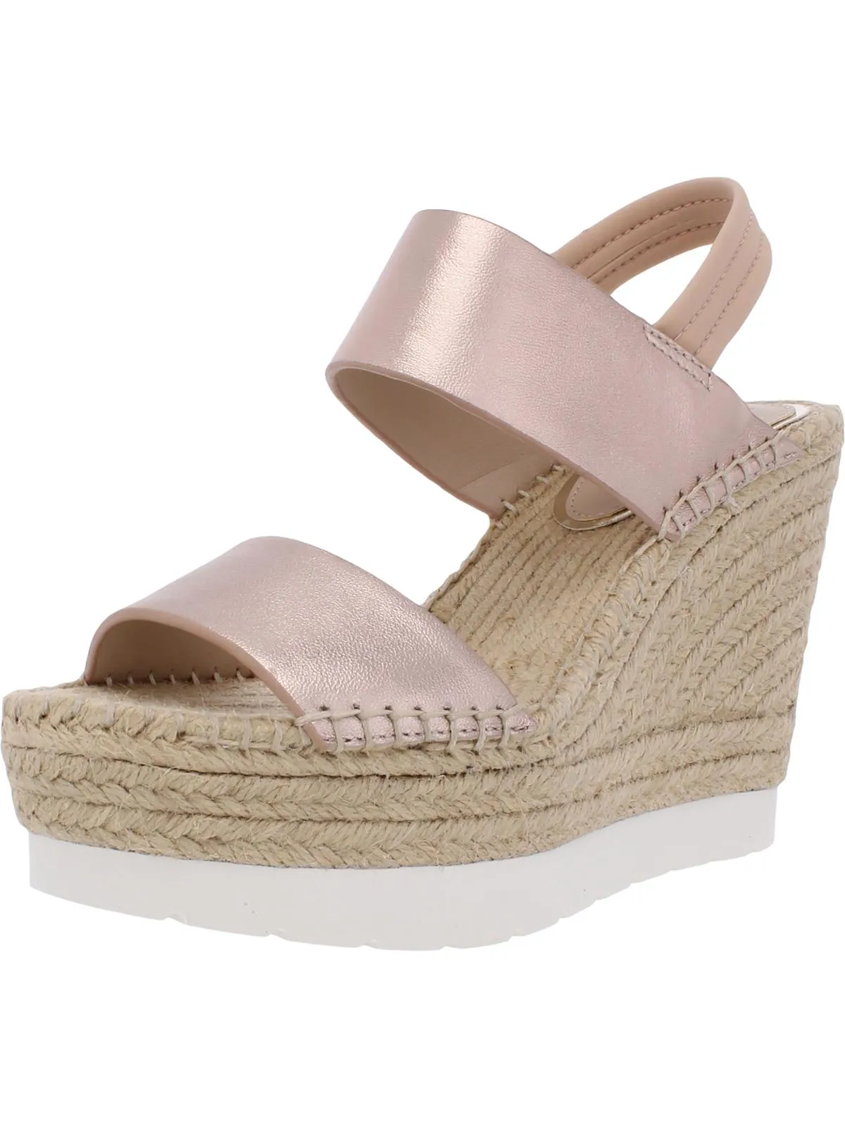 Oliva Simple EVA Womens Mixed Media Slingback Wedge Sandals