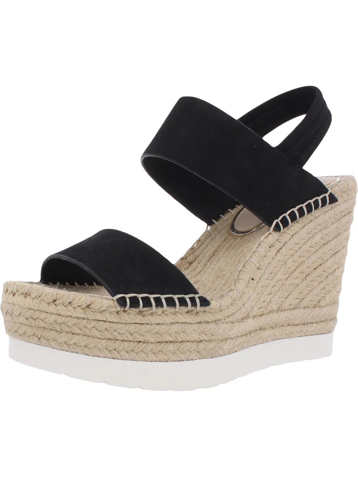 Oliva Simple EVA Womens Mixed Media Slingback Wedge Sandals