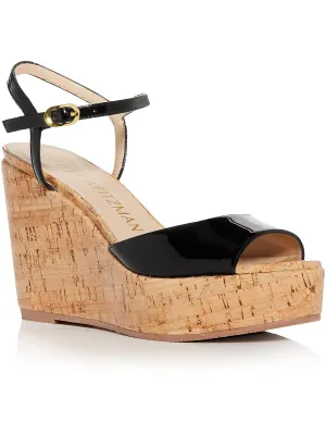 Palmina  Womens Leather Dressy Platform Sandals