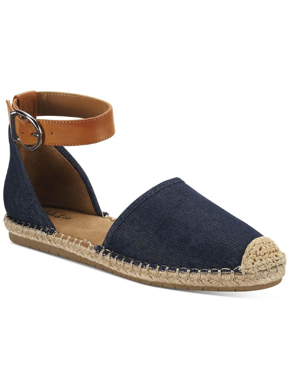 Paminna Womens Faux Suede Toe Cap Flat Sandals
