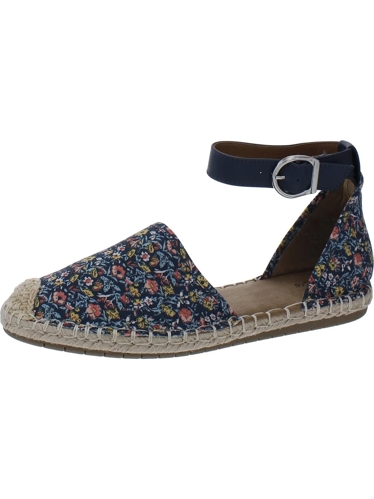 Paminna Womens Faux Suede Toe Cap Flat Sandals