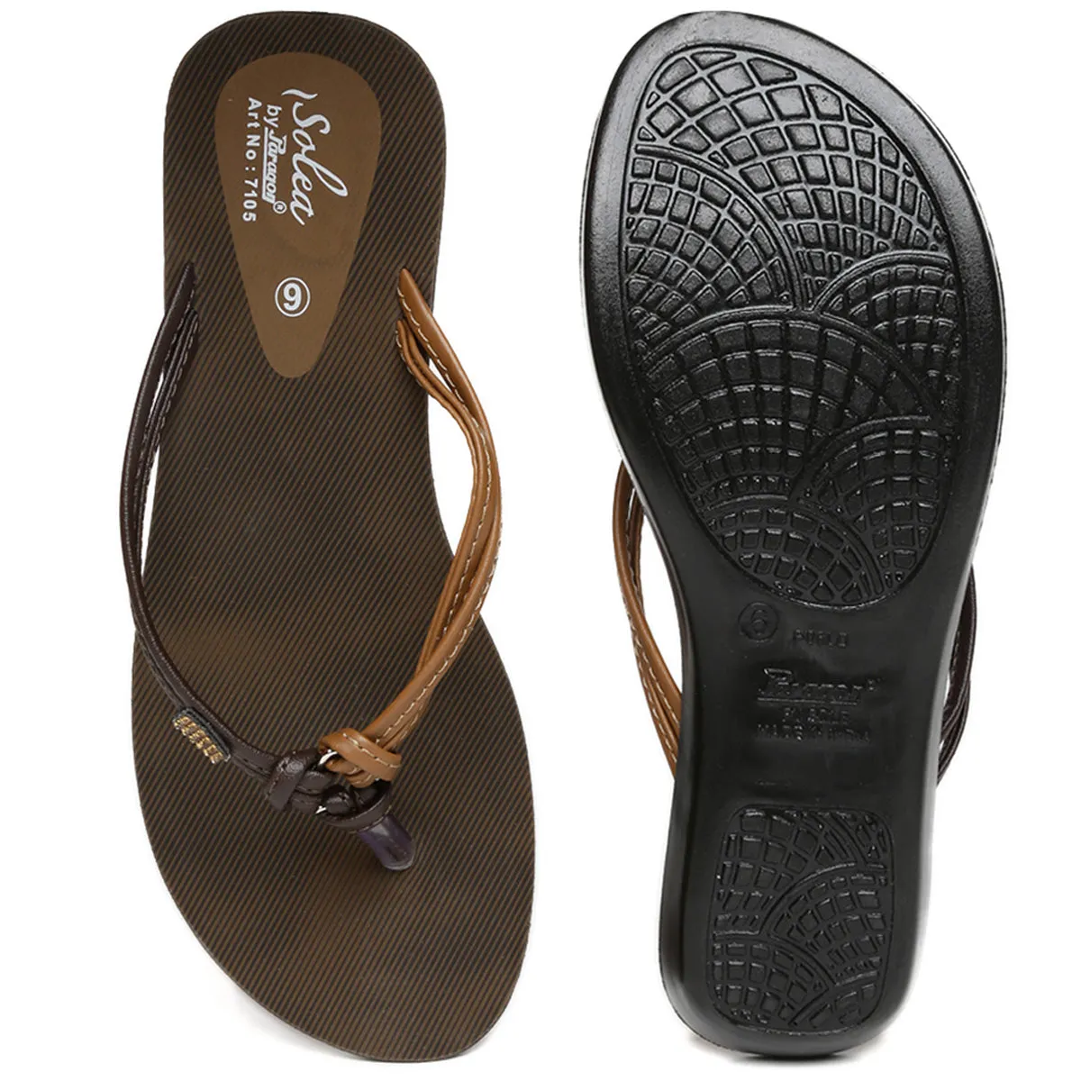 Paragon PU7105L Women Stylish Lightweight Flipflops | Comfortable soles| Casual & Trendy Slippers | Indoor & Outdoor