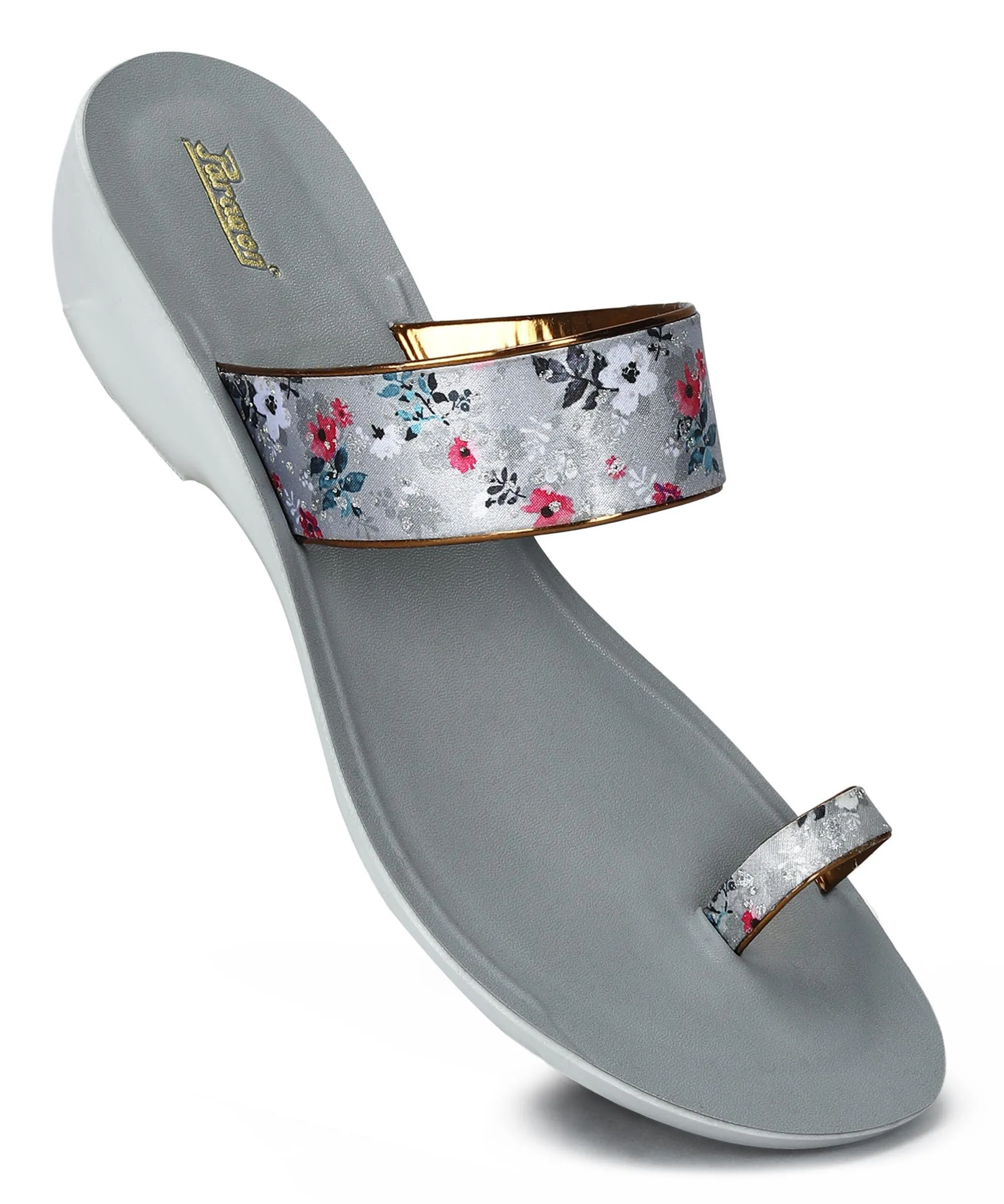 Paragon Women's Slip On Flat Grey Sandals | Durable Dailywear Sandals