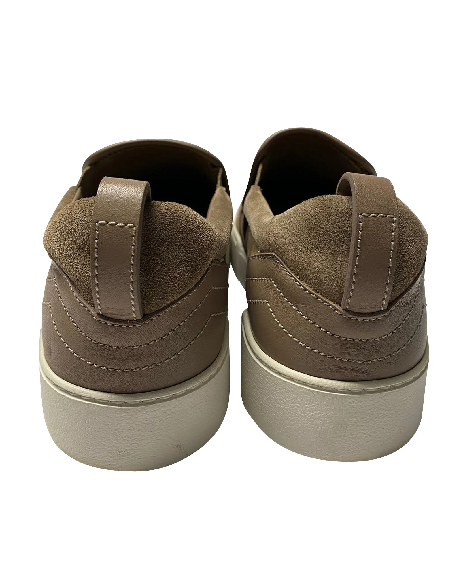 Paul Andrew Slip-On Sneakers n in Khaki Suede