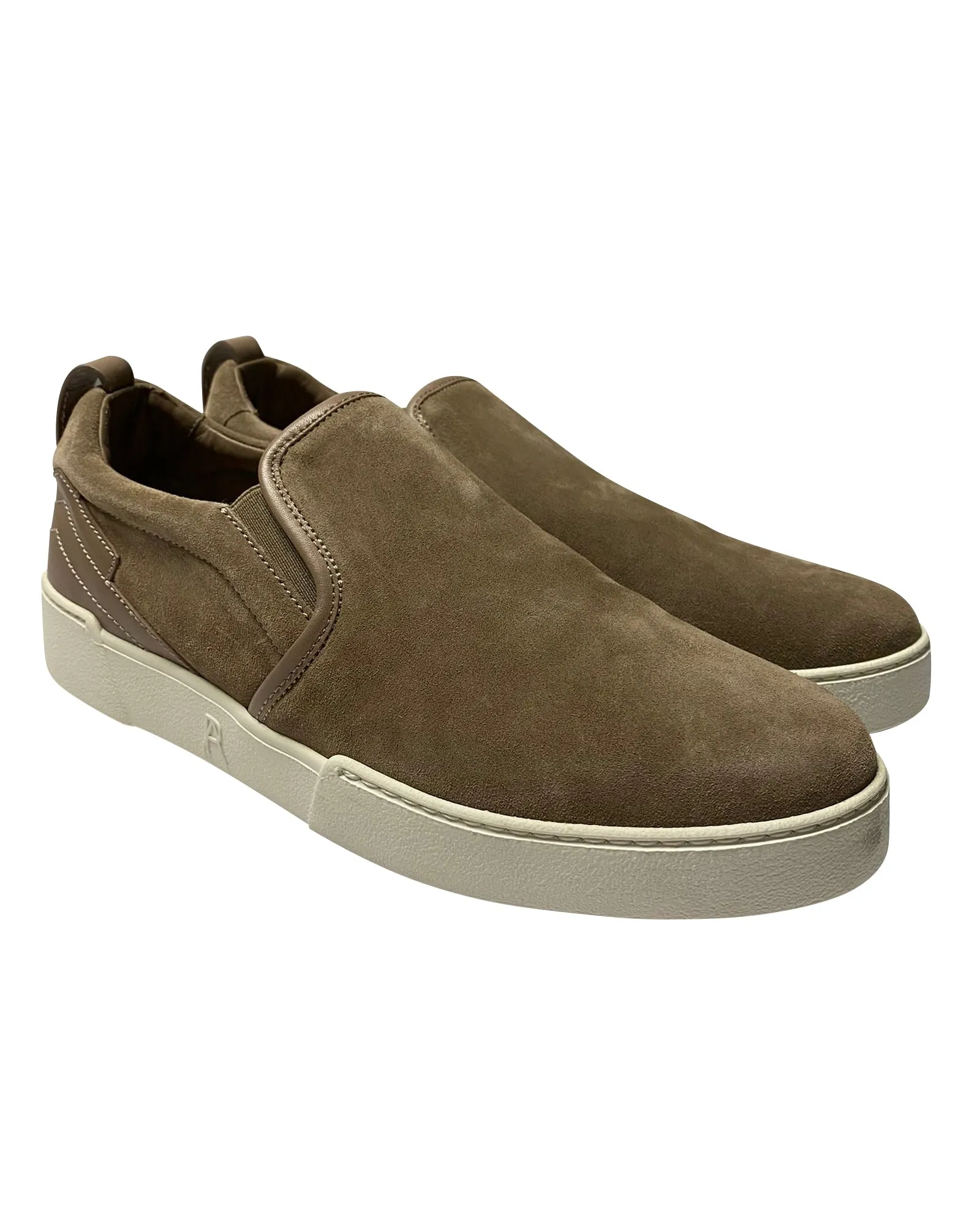 Paul Andrew Slip-On Sneakers n in Khaki Suede