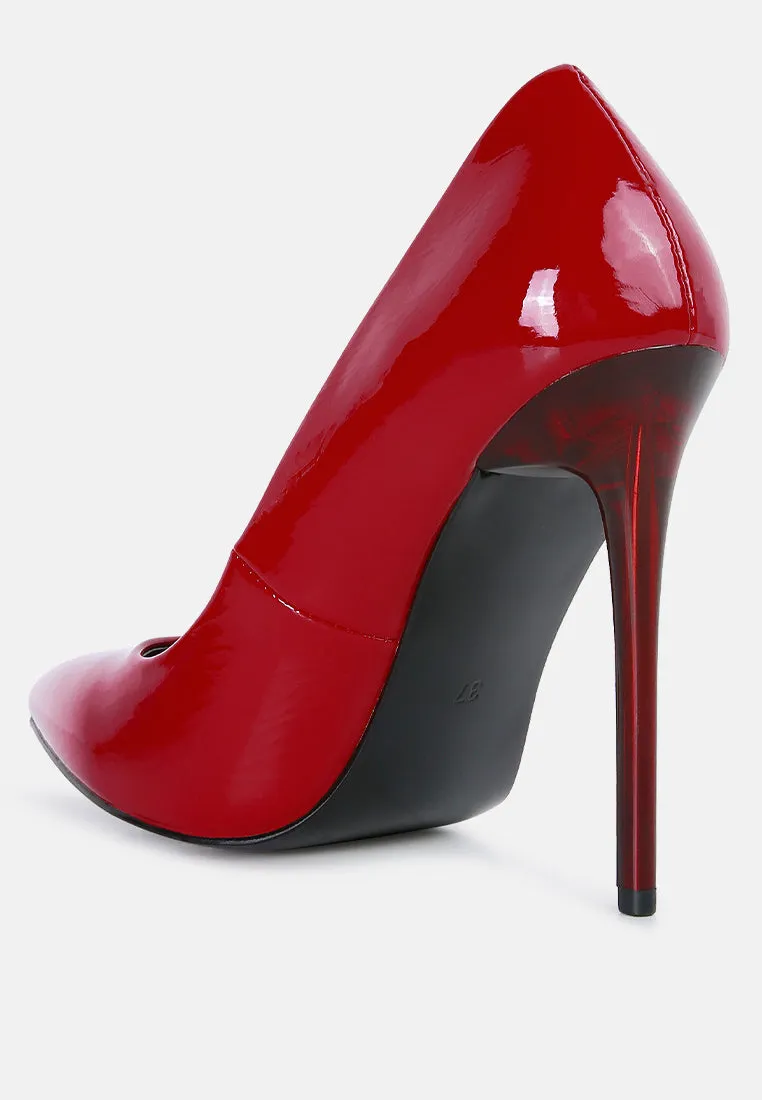 personated stiletto heel pumps